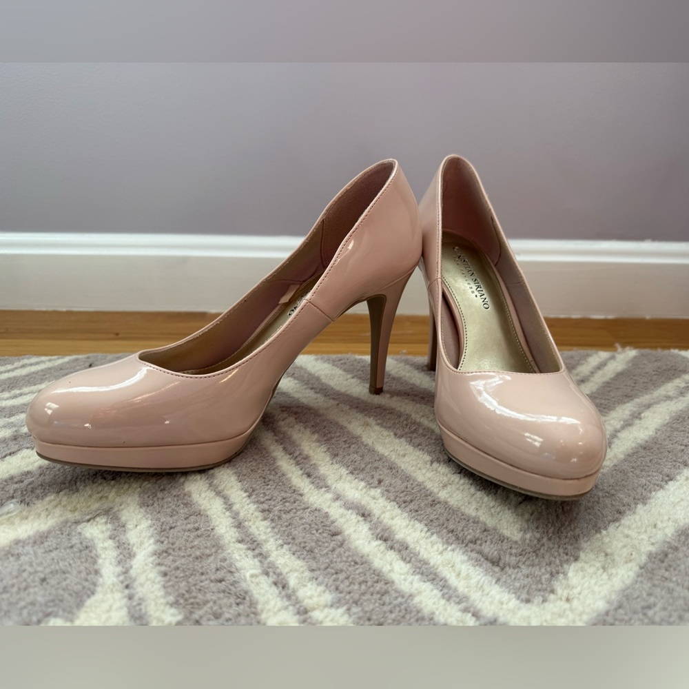 Christian Siriano blush pink pumps